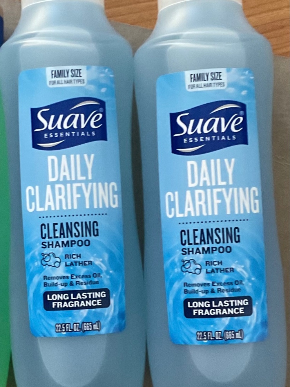 Suave Essentials Daily Clarifying & Cleansing Shampoo, 22.5 fl oz (2 pack)